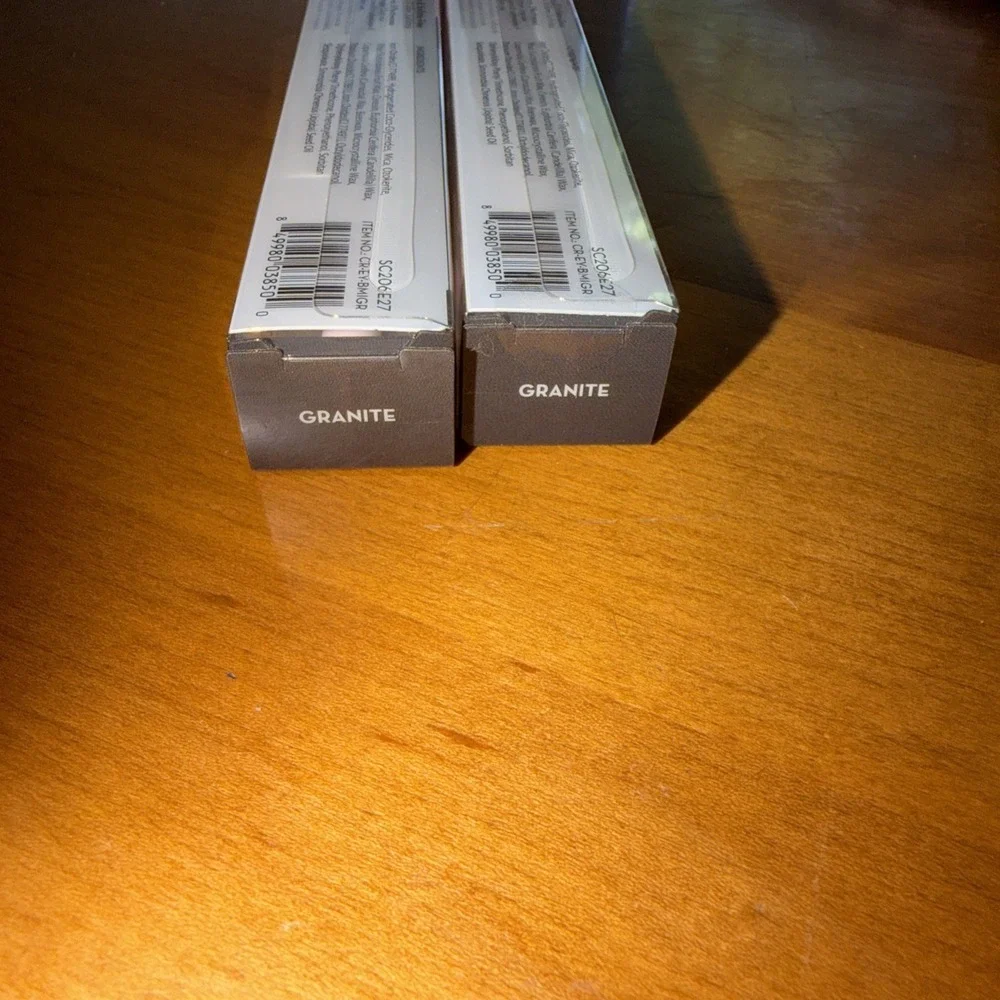 The Creme Shop Micro Brow Pencil & Spoolie-Ultra Fine 2 in 1 Granite LOT OF 2